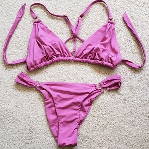 B Swim Bikini, Small, purple pink